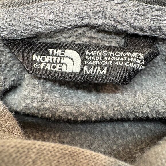 The North Face Box Logo Hoodie Distressed Faded Gray Men's M - Picture 3 of 11